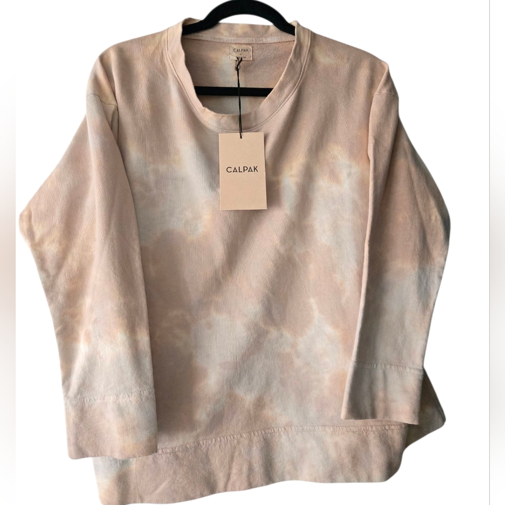 Calpak Tie-Dye Sweatshirt In Cappuccino Size Small